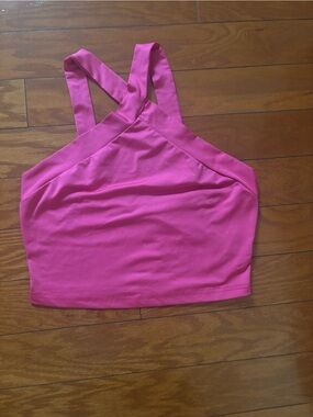 SHEIN Hot Pink Bandeau Top with Detachable Straps